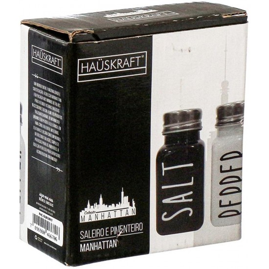 Saleiro E Pimenteiro Manhattan 80ml 2 Pecas